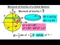 Physics - Mechanics: Moment of Inertia (2 of 7) Moment of Inertia of a Solid Sphere