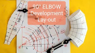 90 DEGREES PIPE ELBOW  LAYOUT/DEVELOPMENT/PATERN/Paano gumawa at Mag layout ng elbow/segment bend