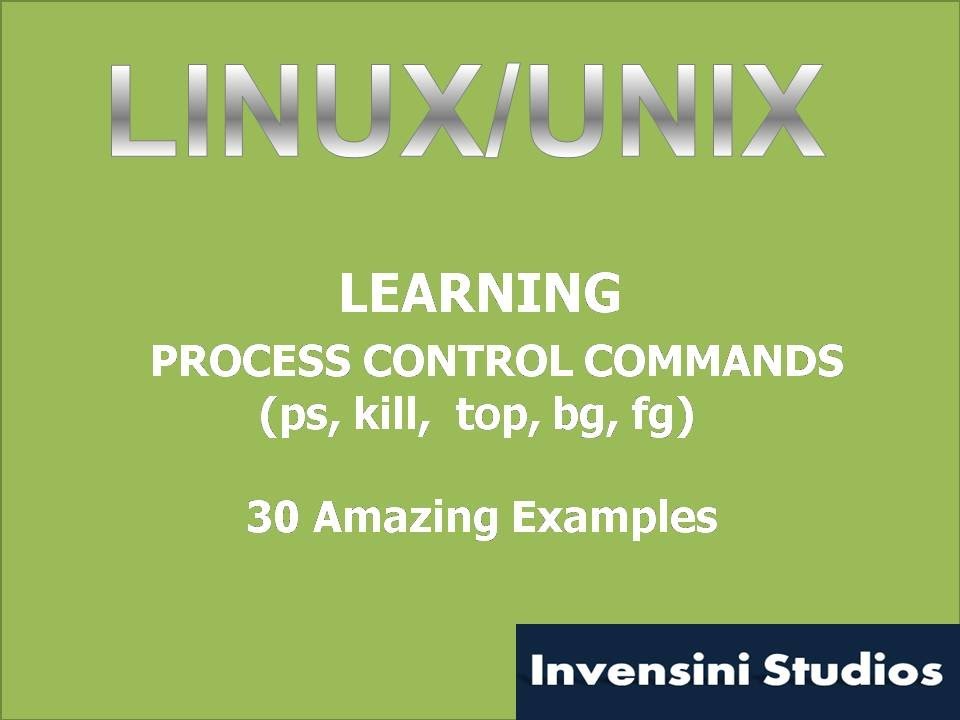 Linux Basic Process Control Command Youtube