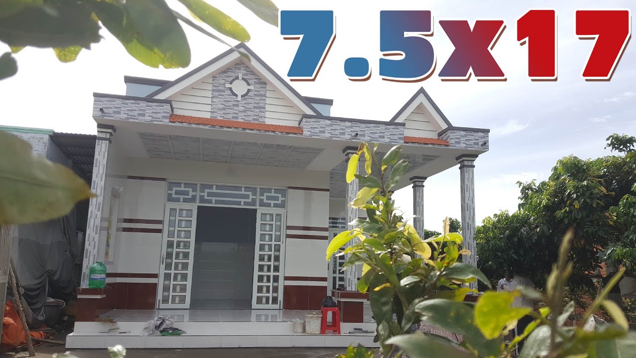 Visiting a level 4 house with fake Thai roof area 7.5x17m cost 500 ...