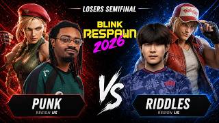 🔥LOSERS SEMIFINAL ▰ PUNK (Cammy) vs RIDDLES (Terry) ▰ - Blink Respawn - Capcom Pro Tour 2026🔥