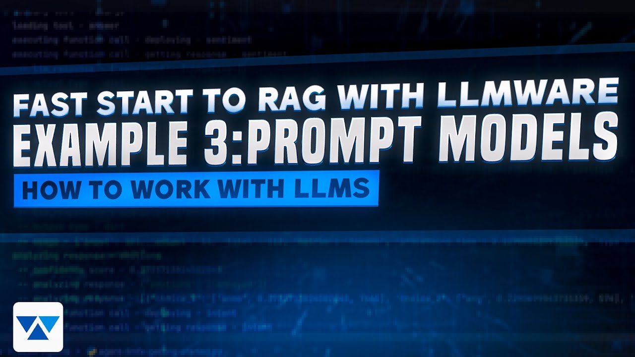 Prompt Models (Ex. 3): Fast Start to RAG (2024) - YouTube