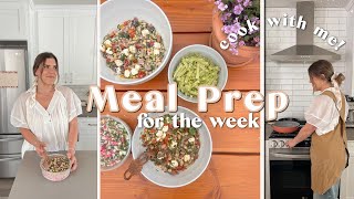 MEAL PREP FOR THE WEEK | Easy & Healthy Recipes: Lunch, Dinner, & Dessert!