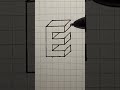 3d drawing letter e shorts arts drawing