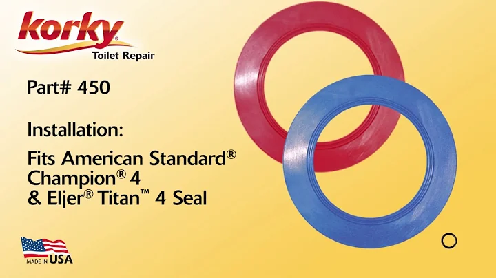 How to Install a Toilet Flush Valve Seal for American Standard and Eljer Toilets - 450BP