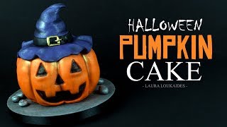 How to Make a Halloween Pumpkin Cake - Laura Loukaides