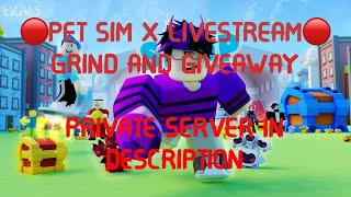 ?Pet sim x Livestream? Grind and Giveaway [Private server in Description]