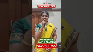MATHS CLASSES ARE AVAILABLE @CHITRAS MATHS PARK,ONLINE/OFFLINE MATHS CLASSES ,9629600755