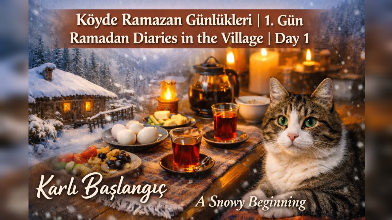Köyde Ramazan Günlükleri - 1 ❄️ İlk Sahur & Karlı Sabah