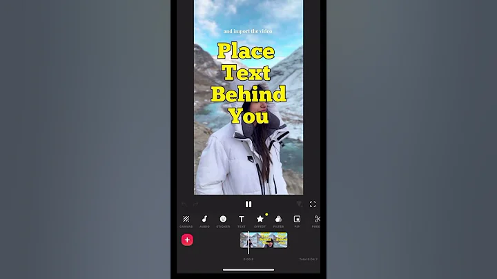 Add Text Behind Person easy hack #phoneeditor #travel #inshot #editinghack #video #videoediting