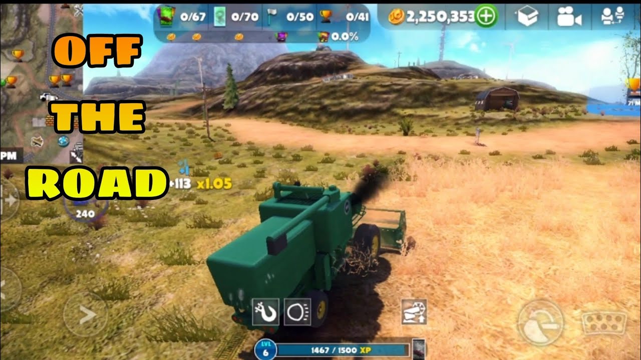 HARVESTER DRIVING IN OFF THE ROAD GAME// OFF THE ROAD ANDROID GAMEPLAY ...