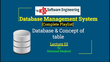What is Table, Row, Record, Tuple Database in DBMS |Urdu Hindi | Lecture 03