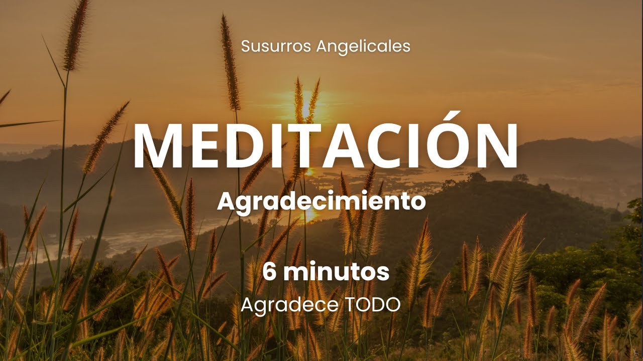 6 Minutos De Meditación Guiada | Agradecimiento - YouTube