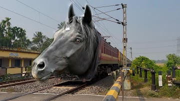 Heavy Speed Monster Wap4 leads Malda intercity Express Furious Moving Out Railgate 