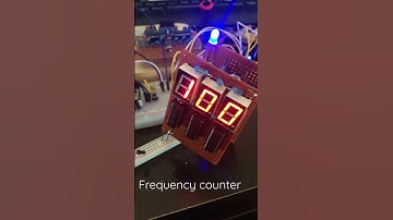 Frequency counter working on perfboard
