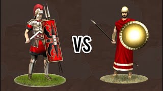 Rome Total War 1vs1: Городская когорта vs Гоплиты Спарты