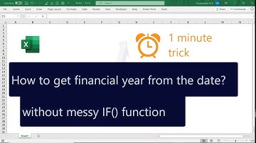 How to get financial year in MS Excel
