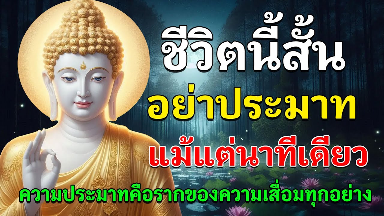ชีวิตนี้สั้น…อย่าประมาทแม้แต่นาทีเดียว  #ชีวิตไม่แน่นอน #อย่าประมาท #ธรรมะสั้น #เตือนสติ #ภาวนา