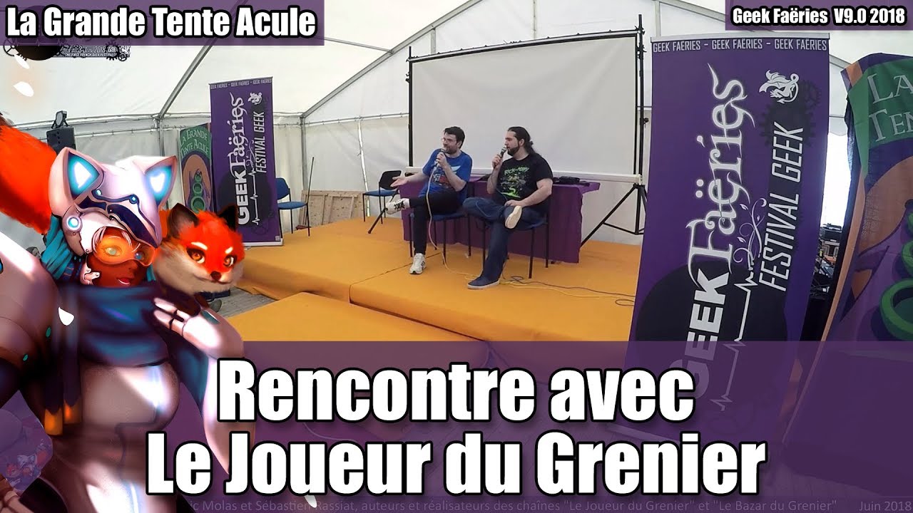Rencontre avec Frédéric Molas & Sébastien Rassiat (Le Joueur du Grenier) - Geek Faëries 2018