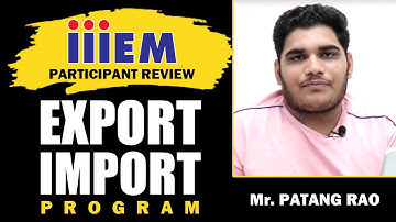 Meet Patang Rao: The Project Pragati Student | Feedback on Practical Export Import Training