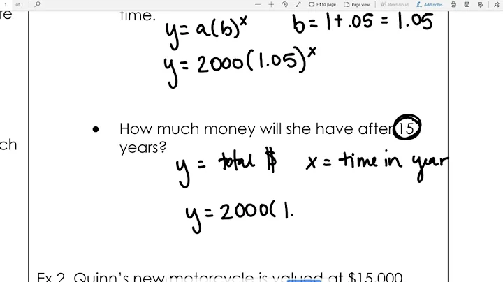 Writing Exponential Equations from Word Problems