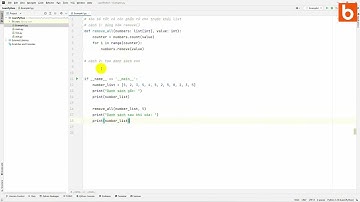 Python: Xóa bỏ tất cả phần tử bằng x trong list
