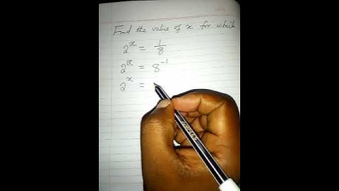 Genius way to solve equations involving indices