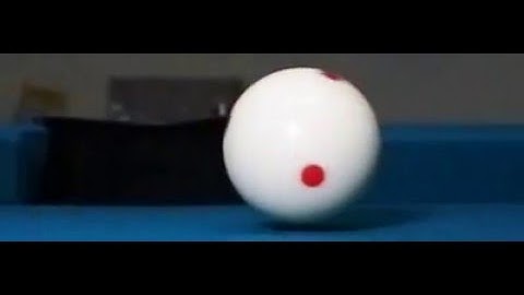 Billiards Follow shot (top spin) in slow motion video 1