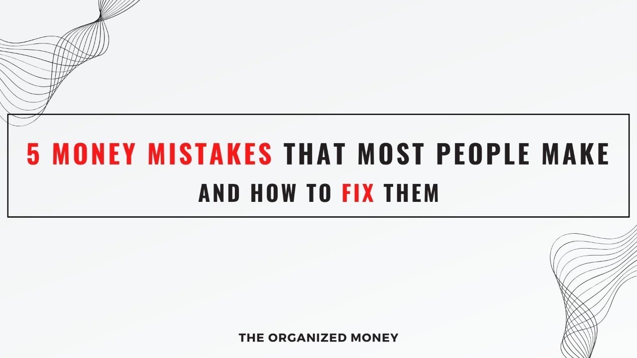 5 Money Mistakes & How To Fix Them YouTube Live Class - YouTube