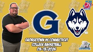 UConn vs Georgetown 3/13/26 Free College Basketball Picks and Predictions | NCAAB Pick