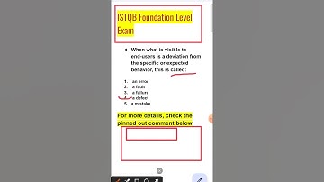 ISTQB Foundation Level Question 1 with Answer