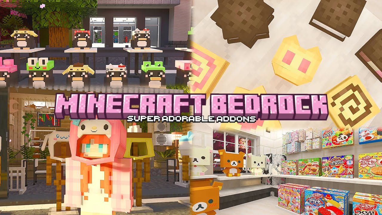 NEW super CUTE addons for Minecraft PE/Bedrock 1.21+ | no broken models ...