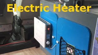 Camper Van Electric Heater Installation (read updated description) - YouTube