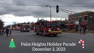 2023 Palos Heights Holiday Parade #stevethevideoguy