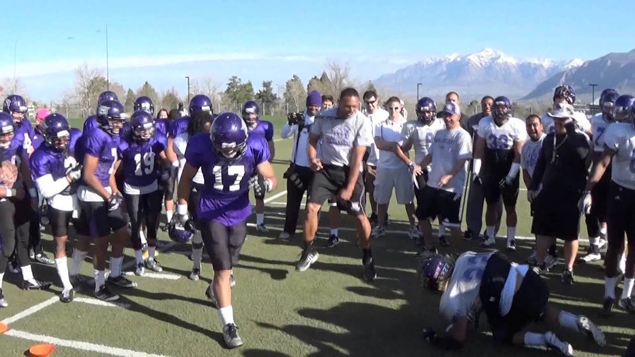 Weber State Football Dance Off, Spring 2014 YouTube