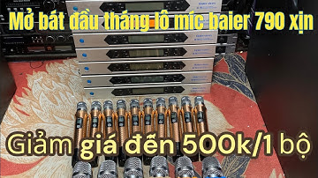 Mồng 1 đầu tháng giảm giá lô míc baier 790 cực sâu cho các bác chơi, chi tiết trong video.0378030730
