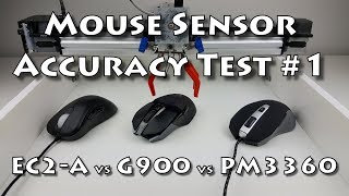 Mouse Sensor Test #1 - G900 vs Zowie vs Plugable