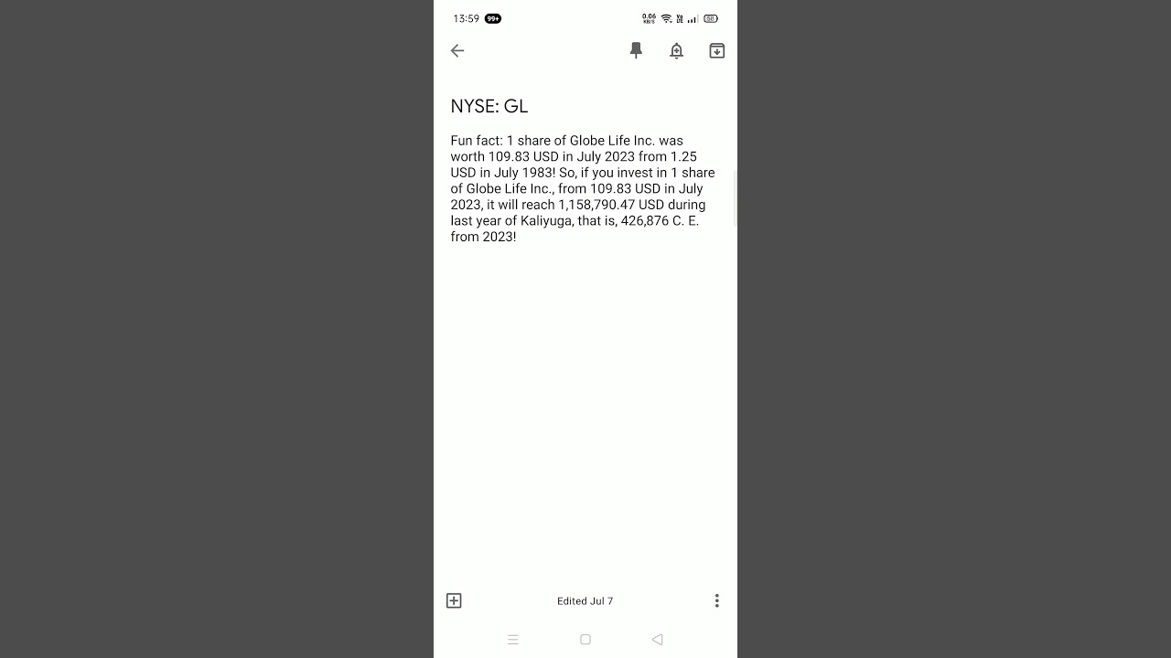 Globe Life Inc. share analysis 