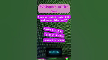 Whispers of the Sea "Unlock the Mind: Can You Solve This Mind-Bending Riddle?" @RiddleRevolution101