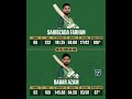 Sahibzada Farhan vs Babar Azam — batting class on display Farhan dominating with