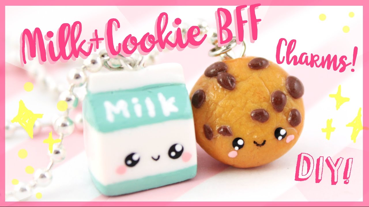 BFF Necklace Charms, Cookies and Milk Charm, Cookies, Milk, Polymer Clay  Pendant, BFF, Polymer Clay, Clay Pendant, Kawaii, Chibi, Clay Charm - Etsy