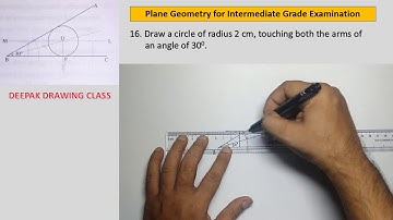 16 Inscribe a circle of given radius to touch two converging lines - Intermediate Plane Geometry
