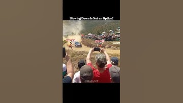 WRC Rally Driver Goes Full Speed Past Marshals in the Turn!