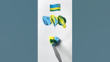 What color do mixed flags make? #colormixing #flagmixing #mixingcolors #asmr #magicolor