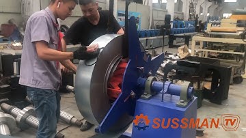 How to load the coil material into manual decoiler