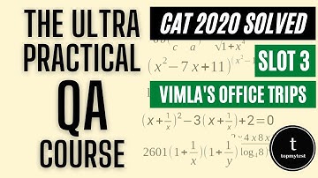 CAT 2020 QA Slot 03 Solved | Arithmetic | Time Speed Distance | Vimla goes to office |  Moderate