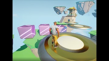 Created a small 3D-platformer level in UE5