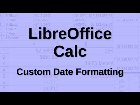 LibreOffice Calc - Custom Date formats