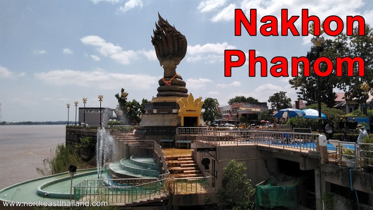 Tour of Nakhon Phanom City, Northeast Thailand. Recorded in 2018.