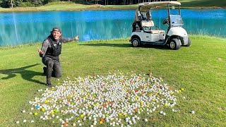 Diving Golf Course Ponds For Thousands of LOST Golfballs!! (Water Hazard)